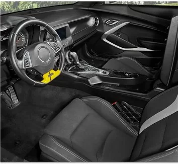 Chevrolet Camaro 2016-2024 Interior WHZ Dashboard trim kit 36 Parts 2