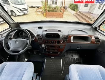 Mercedes Sprinter W903 02.00-04.06 Mascherine sagomate per rivestimento cruscotti 24-Decori