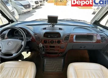 Mercedes Sprinter W903 00-06 Mittelkonsole Armaturendekor Cockpit Dekor 24-Teilige - 3- Cockpit Innenraum Dekor 