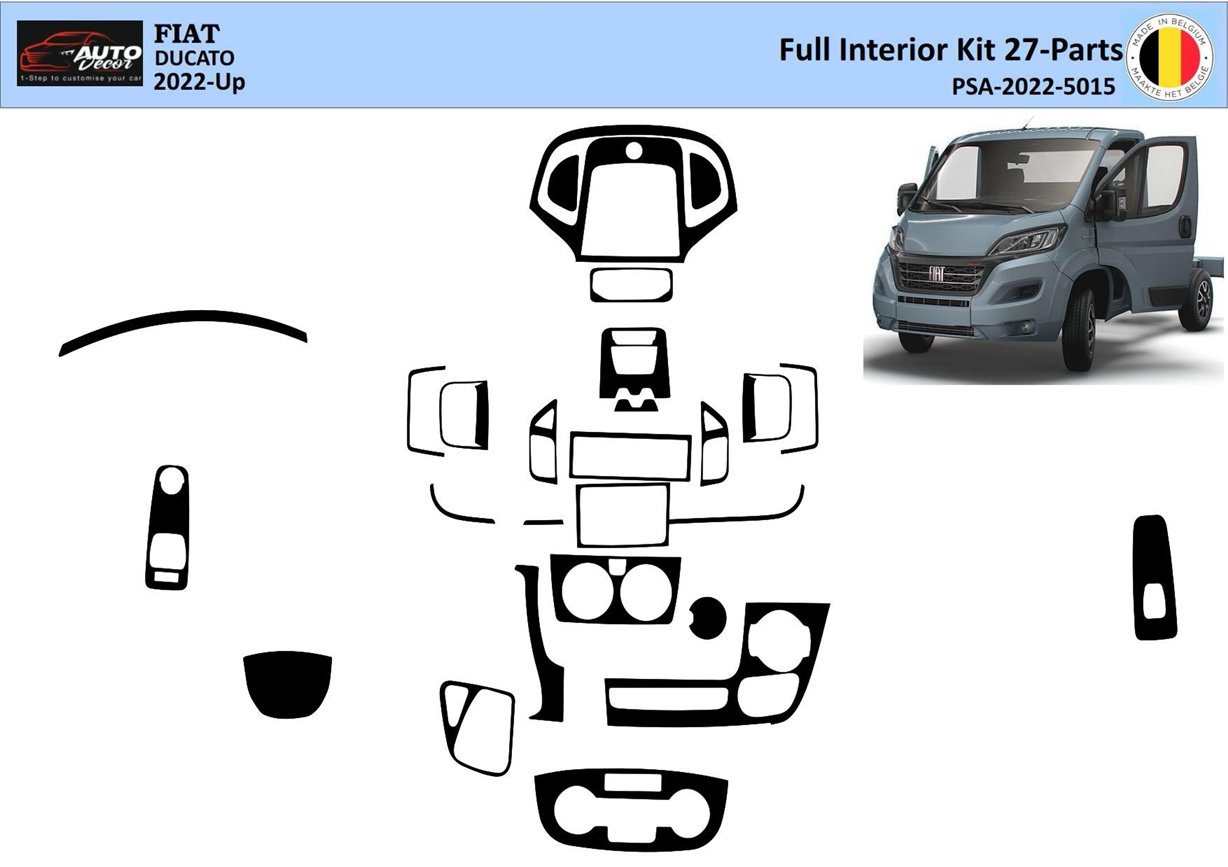 Peugeot Boxer 2021 3D Inleg dashboard Interieurset aansluitend en pasgemaakt op he 27-Parts
