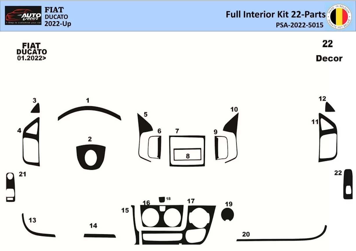 Citroen Jumper 2021 Mittelkonsole Armaturendekor Cockpit Dekor 22-Teilige - 1- Cockpit Innenraum Dekor Citroen Jumper 2021 Mittelkonsole Armaturendekor Cockpit Dekor 22-Teilige - 1- Cockpit Innenraum Dekor
