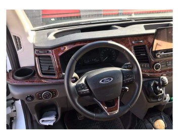 Ford New Transit 2020 3D Interior Dashboard Trim Kit Dash Trim Dekor 27-Parts