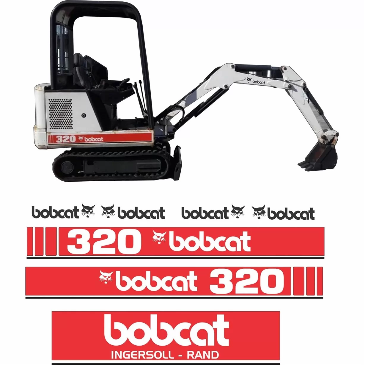 Bobcat 320 Vektordateien für Print & Cut - 1- Cockpit Innenraum Dekor Bobcat 320 Vektordateien für Print & Cut - 1- Cockpit Innenraum Dekor