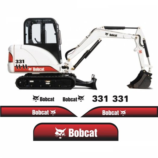 Bobcat 331 Replacement Vector Decal Files for Print & Cut