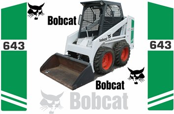 Bobcat 643 Vector Bestanden voor Print & Cut