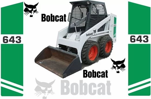 Bobcat 643 Vector Bestanden voor Print & Cut Bobcat 643 Vector Bestanden voor Print & Cut