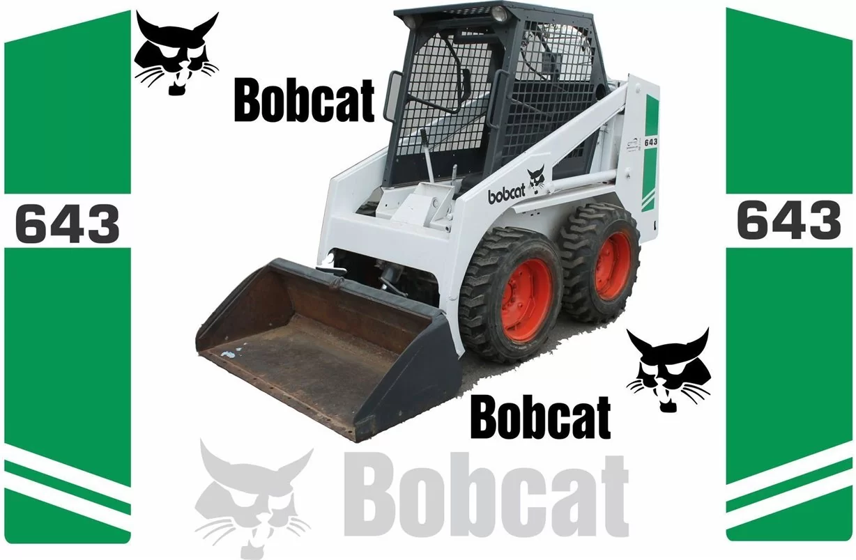 Bobcat 643 Vektordateien für Print & Cut - 1- Cockpit Innenraum Dekor 