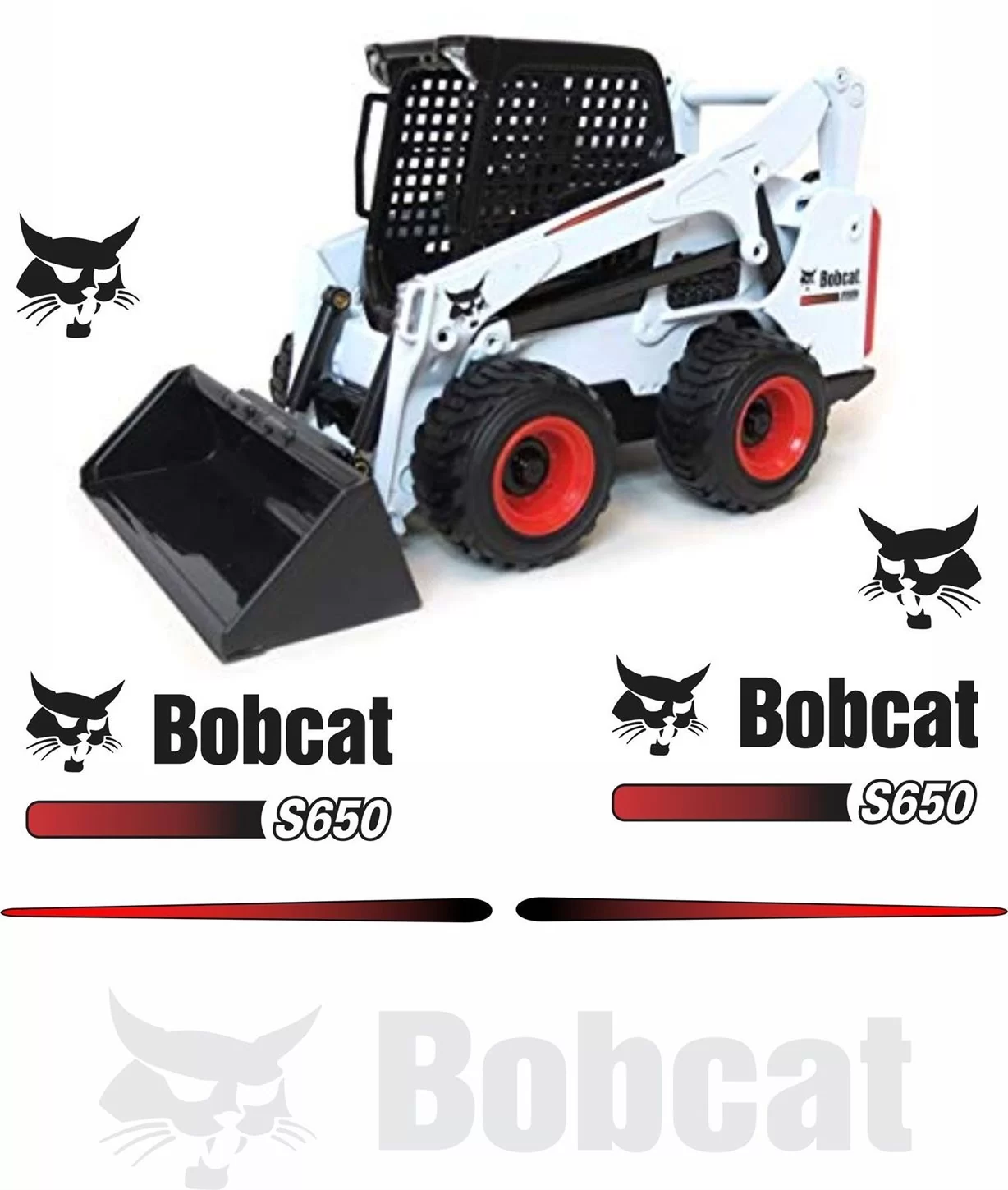 Bobcat S650 Vector Bestanden voor Print & Cut Bobcat S650 Vector Bestanden voor Print & Cut