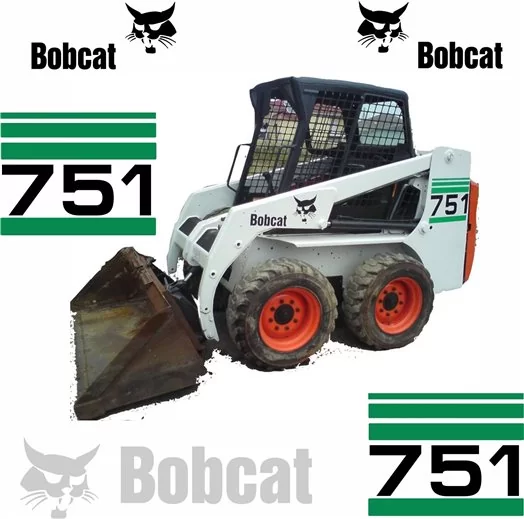 Bobcat 751 Replacement Vector Decal Files for Print & Cut Bobcat 751 Replacement Vector Decal Files for Print & Cut