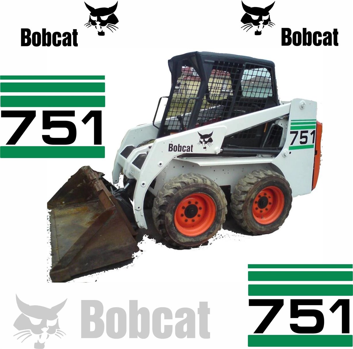 Bobcat 751 Vector Bestanden voor Print & Cut
