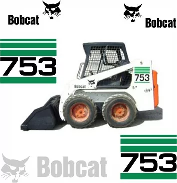 Bobcat 753 Vektordateien für Print & Cut - 1- Cockpit Innenraum Dekor 
