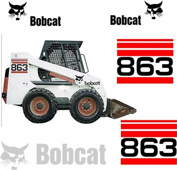 Bobcat 863 Replacement Vector Decal Files for Print & Cut