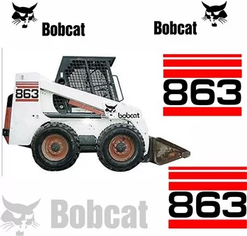 Bobcat 863 Vektordateien für Print & Cut - 1- Cockpit Innenraum Dekor 