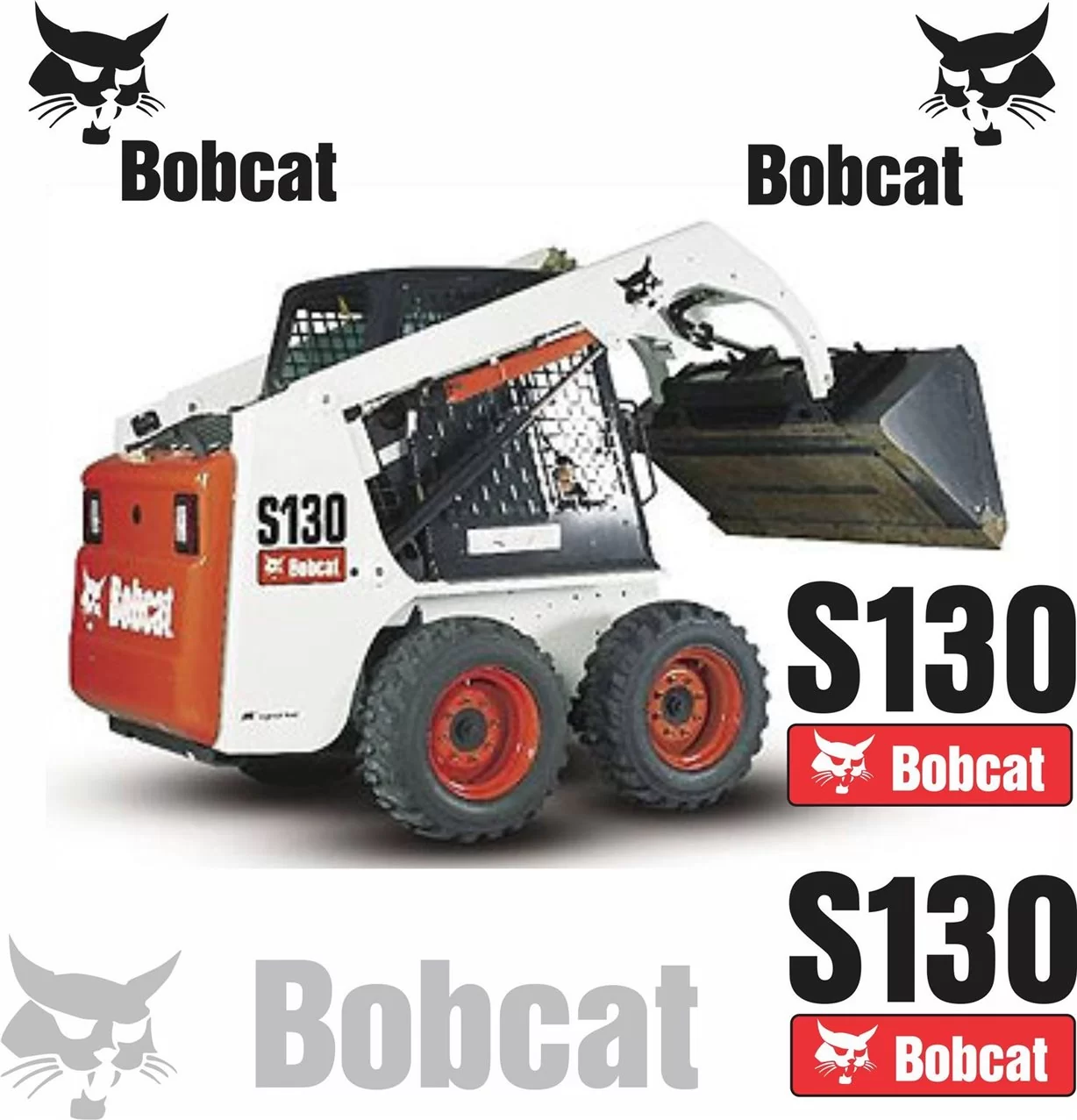 Bobcat S130 Vektordateien für Print & Cut - 1- Cockpit Innenraum Dekor Bobcat S130 Vektordateien für Print & Cut - 1- Cockpit Innenraum Dekor