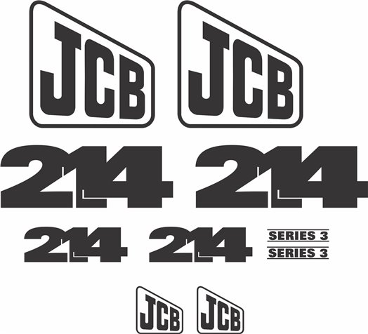 JCB 214 Series 3 Backhoe Mobilbagger Vektordateien für Print & Cut JCB 214 Series 3 Backhoe Mobilbagger Vektordateien für Print & Cut