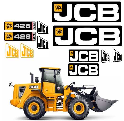 JCB 426 Pala gommata File Vettoriali per Stampa e Taglio