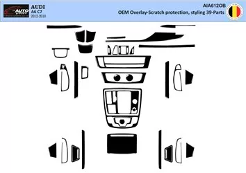 Audi A6 2012-2018 3D Interior Dashboard Trim Kit WHZ Dash Trim Dekor 8-Parts