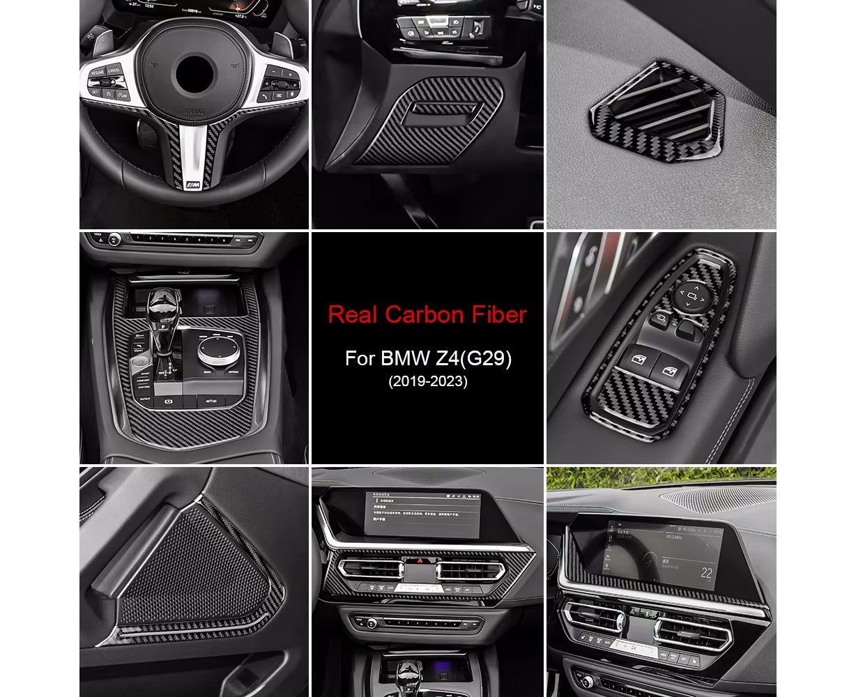 BMW Z4 G29 2019–2023 Habillage Décoration de Tableau de Bord 16-Pièce