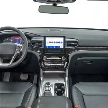 Ford Explorer 2020-2023 3D Inleg dashboard Interieurset aansluitend en pasgemaakt op he 32-Teile