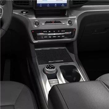 Ford Explorer 2020-2023 Mascherine sagomate per rivestimento cruscotti 32-Decori Ford Explorer 2020-2023 Mascherine sagomate per rivestimento cruscotti 32-Decori