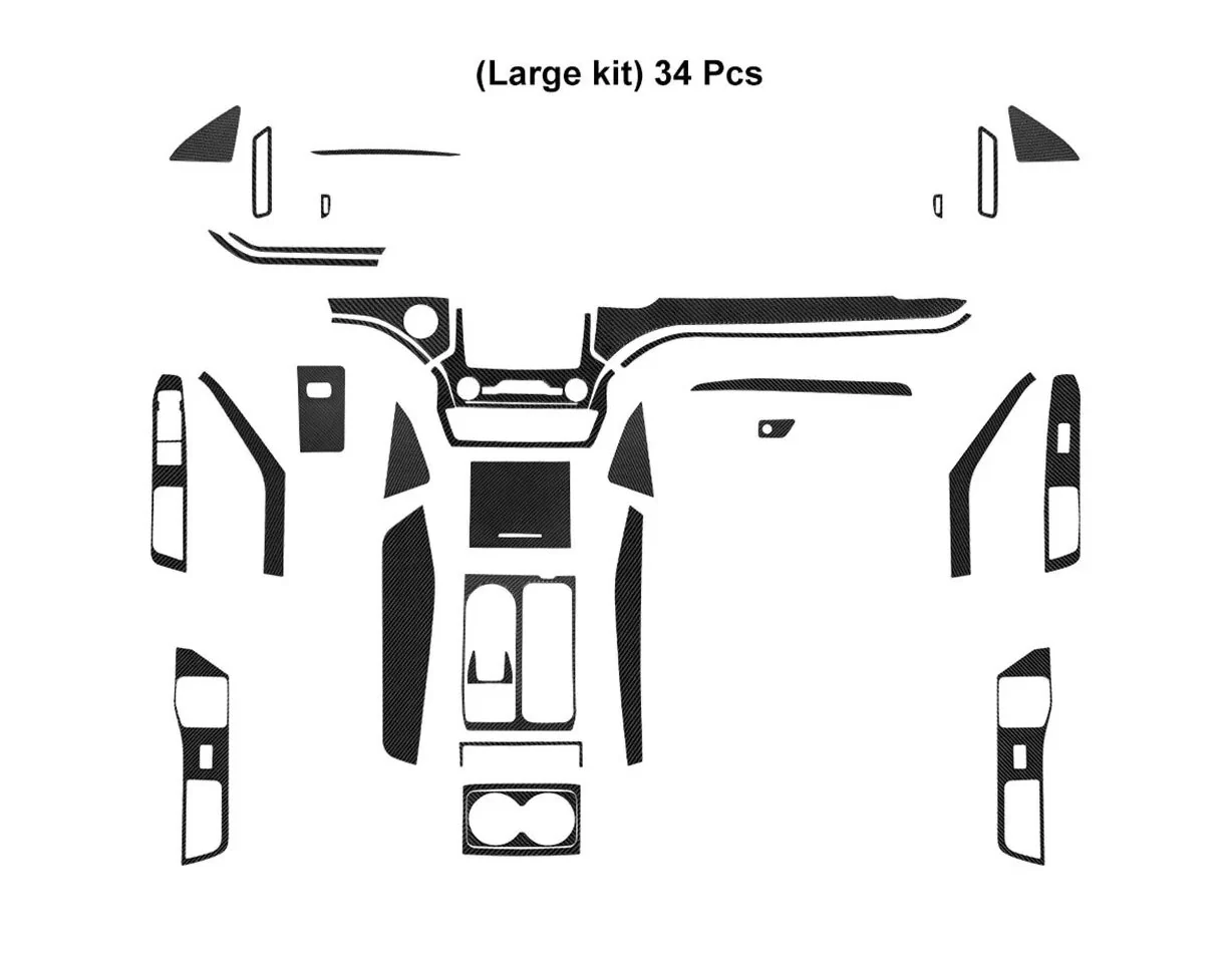 Ford Explorer 2020-2023 3D Inleg dashboard Interieurset aansluitend en pasgemaakt op he 32-Teile