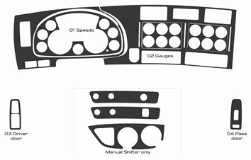 Kenworth W990 Diamond VIT 2022-2026 Interior Style Full Dash Trim Kit