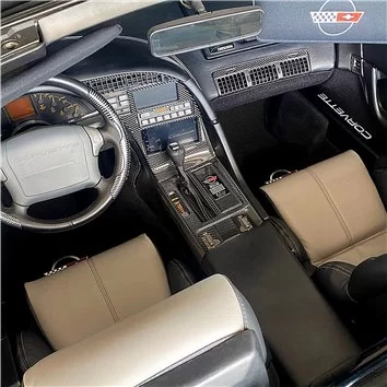 Chevrolet Corvette 1990-1996 Automatic Gear Mascherine sagomate per rivestimento cruscotti 2