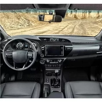 Toyota Hilux 2015-2023 Inleg dashboard Interieurset aansluitend en pasgemaakt 38 Delen Toyota Hilux 2015-2023 Inleg dashboard Interieurset aansluitend en pasgemaakt 38 Delen