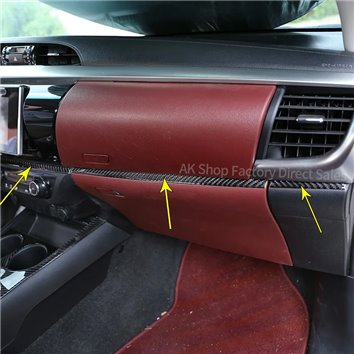 Toyota Hilux 2015-2023 Mittelkonsole Armaturendekor WHZ Cockpit Dekor 38 Teilige