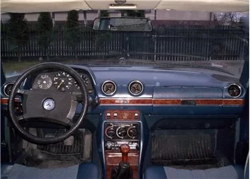 Mercedes E-Class W123 76-86 Kit la décoration du tableau de bord 10-Pièce - 1 - habillage decor de tableau de bord 2