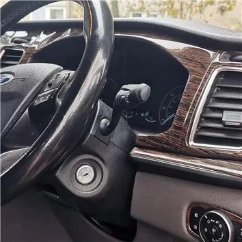 Ford New Transit 2020 3D Interior Dashboard Trim Kit Dash Trim Dekor 27-Parts Navi