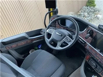 Daf XF XG XG-Plus 2021 3D Inleg dashboard Interieurset aansluitend en pasgemaakt op he 27-Teile