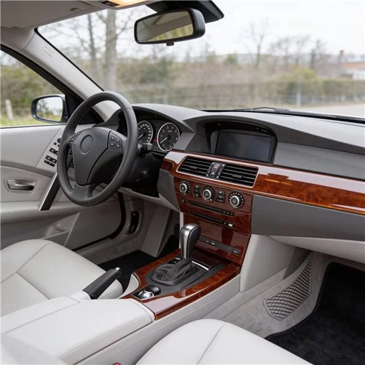 BMW 5 Series E60-E61 07.03-11.09 Habillage Décoration de Tableau de Bord 8-Pièce BMW 5 Series E60-E61 07.03-11.09 Habillage Décoration de Tableau de Bord 8-Pièce