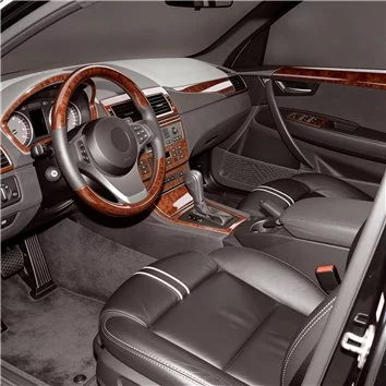 BMW X3 E83 2004-2010 Habillage Décoration de Tableau de Bord 48-Pièce