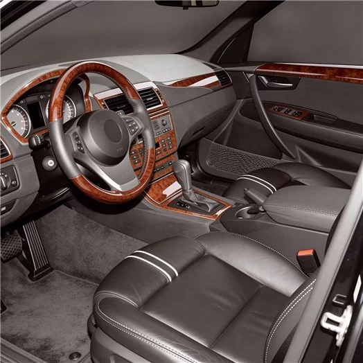 BMW X3 E83 2004-2010 3D Inleg dashboard Interieurset aansluitend en pasgemaakt op he 48-Teile