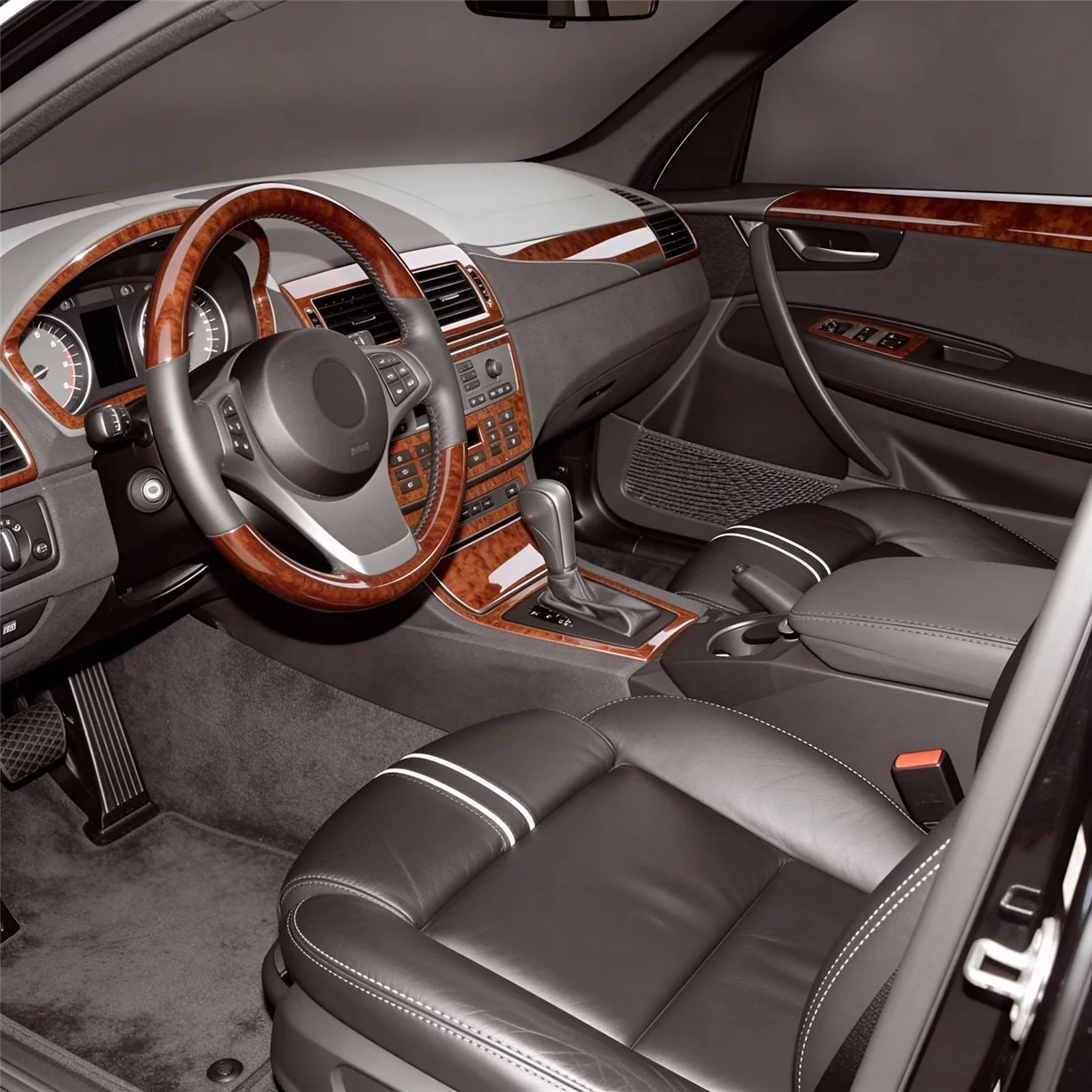 BMW X3 E83 2004-2010 Mascherine sagomate per rivestimento cruscotti 48-Decori