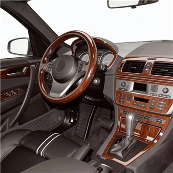 BMW X3 E83 09.2003 3D Interior Dashboard Trim Kit Dash Trim Dekor 12-Parts