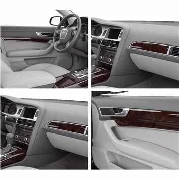 Audi 100 A6 10.90-03.97 3D Inleg dashboard Interieurset aansluitend en pasgemaakt op he 22-Teile