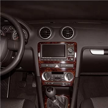 Audi A3 Typ 8P 03.2003 3D Interior Dashboard Trim Kit Dash Trim Dekor 14-Parts