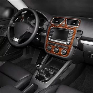 Volkswagen Eos 09.05-12.10 3D Inleg dashboard Interieurset aansluitend en pasgemaakt op he 9-Teile
