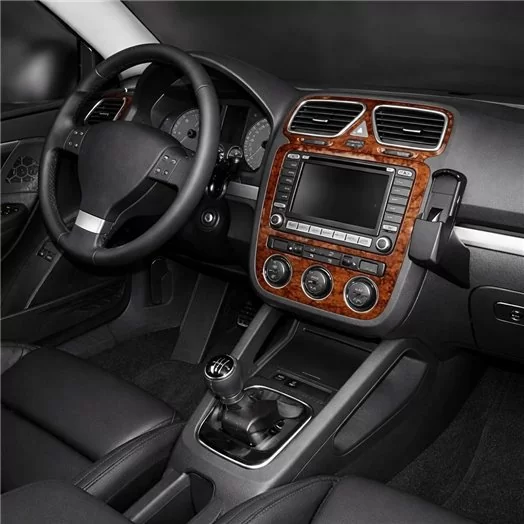 Volkswagen Eos 09.05-12.10 3D Interior Dashboard Trim Kit Dash Trim Dekor 9-Parts