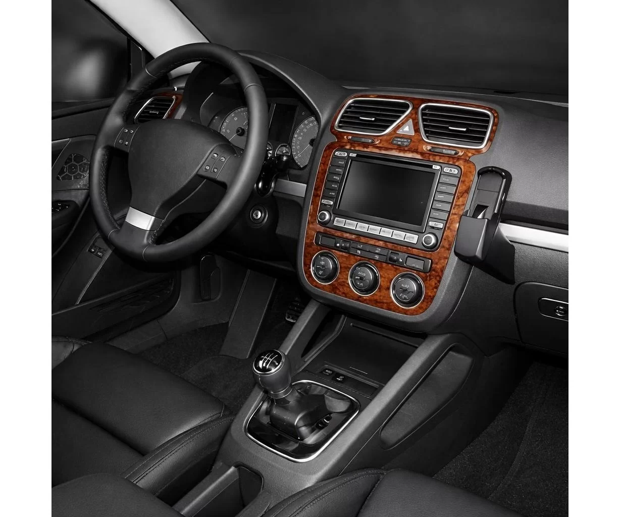 Volkswagen Eos 09.05-12.10 Habillage Décoration de Tableau de Bord 9-Pièce