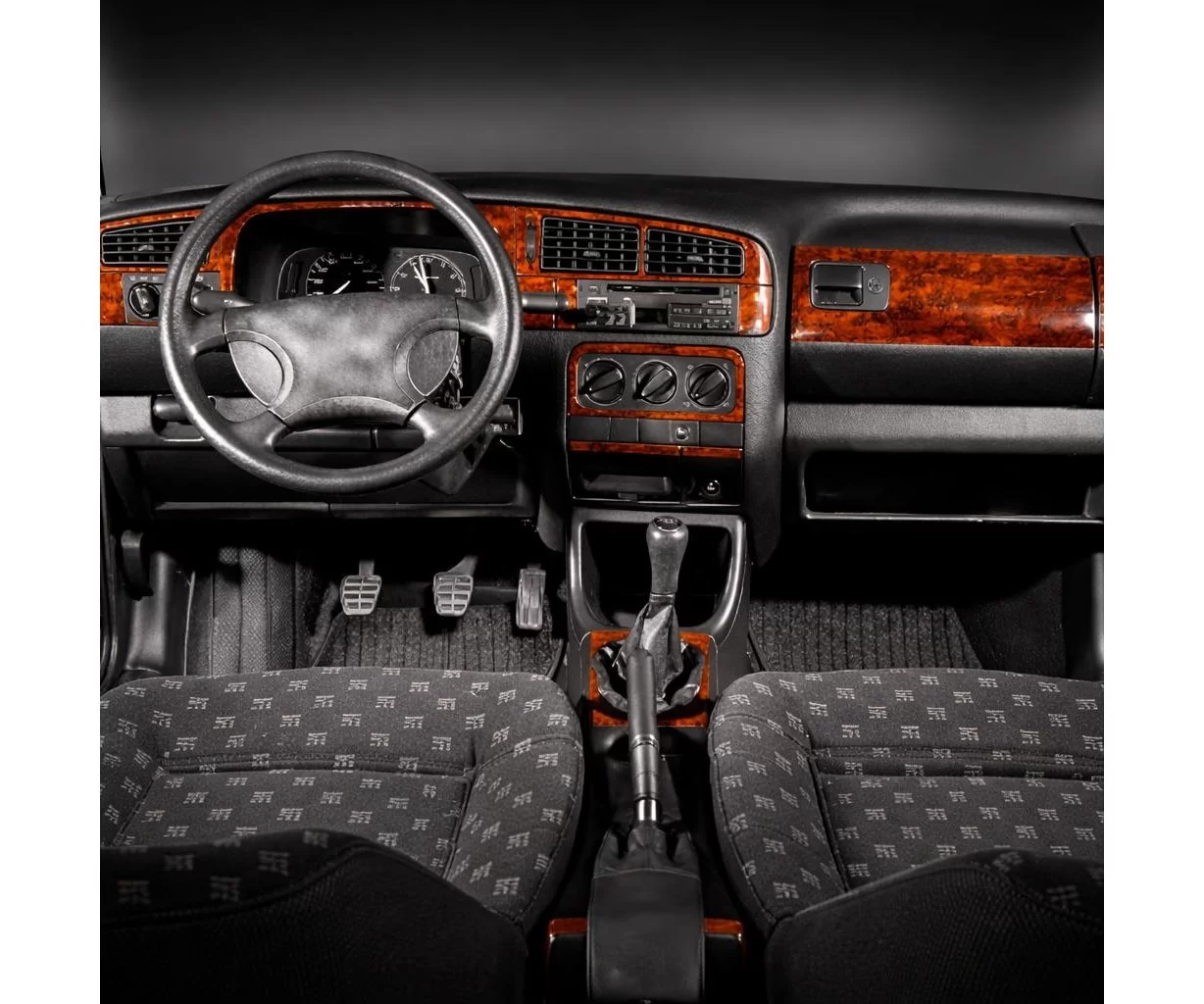 Volkswagen Golf III 08.91-03.95 Habillage Décoration de Tableau de Bord 20-Pièce Volkswagen Golf III 08.91-03.95 Habillage Décoration de Tableau de Bord 20-Pièce