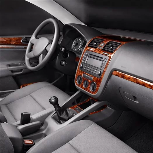 Volkswagen Golf V Jetta 10.03-10.08 Mittelkonsole Armaturendekor Cockpit Dekor 16-Teile