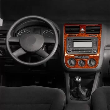 Volkswagen Golf V Jetta 10.03-10.08 3D Interior Dashboard Trim Kit Dash Trim Dekor 3-Parts