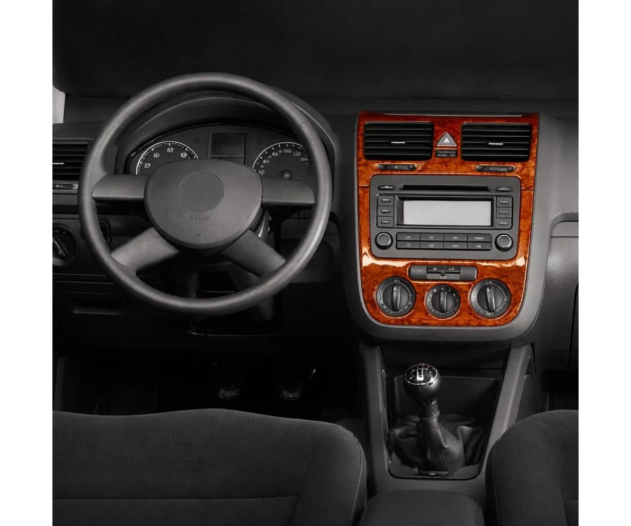 Volkswagen Golf V Jetta 10.03-10.08 automatic AC Habillage Décoration de Tableau de Bord 3-Pièce Volkswagen Golf V Jetta 10.03-10.08 automatic AC Habillage Décoration de Tableau de Bord 3-Pièce