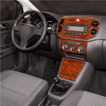 Volkswagen Golf V Plus 12.2004 3D Interior Dashboard Trim Kit Dash Trim Dekor 16-Parts