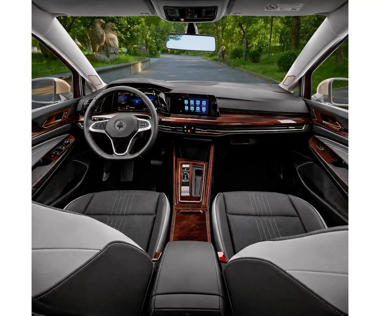 Volkswagen Golf VIII CD 2019 up Mittelkonsole Armaturendekor Cockpit Dekor 31-Teile