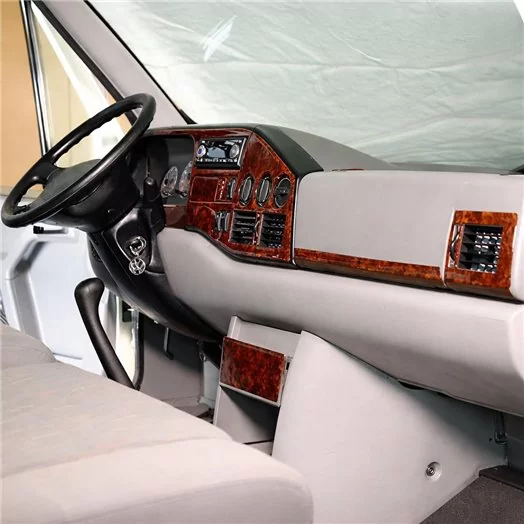 Volkswagen LT 03.95-03.06 3D Inleg dashboard Interieurset aansluitend en pasgemaakt op he 17-Teile