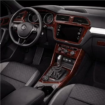 Volkswagen Tiguan 2018-2024 Mittelkonsole Armaturendekor Cockpit Dekor 21-Parts